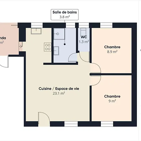 בית נופש Jolie Maison Pour 4 Personnes Avec Jardin סן-ונסן-סור-ז'אר
