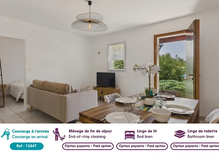 Jolie Maison Pour 4 Personnes Avec Jardin * سانت فنسنت سور جارد